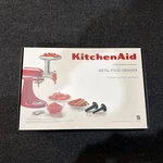 Kitchenaid Ksmmga Metal Food Grinder Attachment - Silver. Fixed Price $90.00.