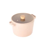 Neoflam Fika Kitchen Nonstick 4.9QT Deep Stock Pot With Glass Lid, Made In Korea. Fixed Price $57.99.