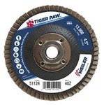 Weiler 804-51124 4-1/2 Tiger Paw Abrasive Flap Disc- Angled- 40Z. Fixed Price $80.64.