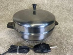 Vintage Farberware Skillet 335-A 12" Electric Buffet Frying Pan Dome Lid Tested. Fixed Price $39.95.