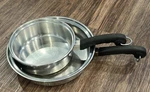 Saladmaster T304S 2 Piece Stainless Steel Pans Without Lids. Fixed Price $93.75.