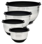 Bellemain Stainless Steel Non-slip Mixing Bowls With Lids (4-PIECE Set). Fixed Price $42.99.