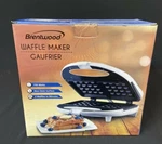 Brentwood - 750 Dual Waffle White Nonstick Maker. Fixed Price $11.99.