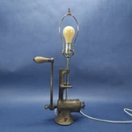 Vintage Antique Primitive Meat Grinder Lamp Country Stream Punk Custom Made. Fixed Price $89.99.