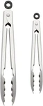 Kitchenaid Set Of 2 Stainless Steel Tongs With Scalloped Edges Easy Lock Dishwas. Fixed Price $33.99.