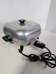 Sunbeam T61B-1 Electric Skillet Frying Pan With Cord And Lid Vintage Tested. Fixed Price $34.99.