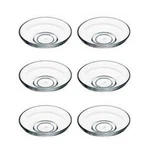 Pasabahce Heybeli Turkish Tea Saucers Set Of Clear Glass Plates 42361 New. Fixed Price $16.00.