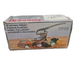 Porkert PP88 Sausage Stuffing Press Table Mount Made Czech Republic. Fixed Price $65.00.