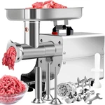 Powerful #8 Electric Meat Grinder - 2800W, Stainless Steel, 3 Plates & Tubes. Fixed Price $599.99.