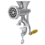 Manual Meat Grinder Household Sausage Maker, Solid Aluminum Alloy Hand Silver. Fixed Price $42.99.