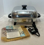 Vtg Sunbeam Electric Multi-cooker Frypan Skillet Dome Lid Teflon Coating -unused. Fixed Price $69.99.