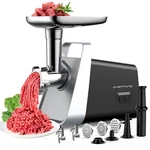 Electric Meat Grinder, Sausage Stuffer With Tube, 2 Blades, 3 Plates,.... Fixed Price $106.47.