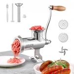 Manual Meat Grinder, 304 Stainless Steel Hand With Table Clam. Fixed Price $113.28.
