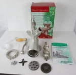Villaware Meat Grinder Sausage Maker Set No. 268-10 Tested Working. Fixed Price $14.95.