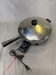 Farberware 12" Electric Skillet Fry Pan B3000 Stainless Steel Tested Works Vtg. Fixed Price $54.95.