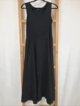 Nwt Fenini Black Cotton Top Linen Skirt Dress #1386 Size Xs. Fixed Price $87.96.