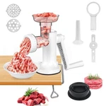 Lhs Manual Meat Grinder Sausage Stuffer Stainless Steel Blades Hand Operated. Fixed Price $47.79.