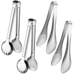 Iaxsee 4 Pcs Serving Tongs 9 Buffet Stainless Inches, Silver. Fixed Price $19.94.