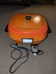 Vintage 70'S General Electric 186C High Dome Skillet Orange Nice Condition Works. Fixed Price $69.99.