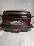 Vtg West Bend Slo Cooker 84114 Autumn Harvest Amber Glass Lid Tested & Works. Fixed Price $29.99.