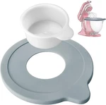 Glass Bowl Cover For Kitchenaid 5 Qt Mixer, Quarts, Grey And White. Fixed Price $19.84.