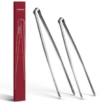 Precision Serrated Non-slip Tips Cooking Tongs 2 Set (11.5" & 13.5"), 18/8 St.... Fixed Price $24.78.
