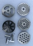 Ivict 6 Piece Stainless Steel Meat Grinder Plate Discs Blades Attachment. Fixed Price $39.95.