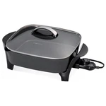 Presto 12-INCH Electric Skillet With Glass Lid, Stay Cool Handles High Sides. Fixed Price $72.99.