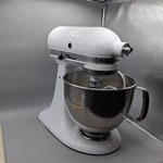 Kitchenaid Artisan Series 5-QUART Tilt-head Stand Mixer White KSM150PSWH. Fixed Price $105.00.