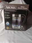 Aroma Housewares 7-CUP Digital Glass Electric Kettle With Cordless Pouring. Fixed Price $32.99.