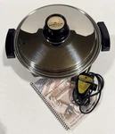 Kitchen Craft West Bend Liquid Core Electric Skillet + Lid Cookbook Tested Usa. Fixed Price $69.99.