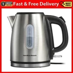 Hamilton Beach Stainless Steel Kettle, 1.2 Liter, 5 Cup Capacity, Ultra-fast Hea. Fixed Price $31.99.
