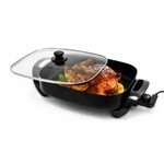Caynel Deep Dish 16" Non Stick Electric Skillet With Glass Lid. Fixed Price $46.09.
