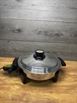Vintage Kitchen Craft West Bend Liquid Core 11.5" Electric Skillet Fry Pan 246B. Fixed Price $101.37.