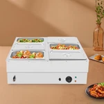 Soup Warmer, 1500W Electric Food 6-PAN Commercial 6.7L/PER. Fixed Price $194.06.