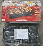 Hamilton Beach 3-IN-1 Electric Indoor Grill + Griddle Reversible Nonstick #38546. Fixed Price $58.88.