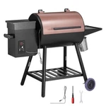 Wood Pellet Smoker Outdoor Electric Bbq 456 Sq.in Cook Area. Fixed Price $316.99.