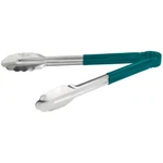 Winco 12" Stainless Steel Serving Tongs With Plastic Handle, Green. Fixed Price $18.04.
