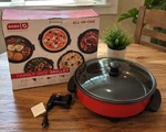 Dash All-in-one Electric 14" Nonstick Cooking Surface Family Sz Red Skillet. Fixed Price $20.00.
