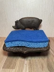 Vintage Cast Iron Pig Soap Dish Sponge Holder Rustic Farmhouse Primitive Decor. Fixed Price $24.99.