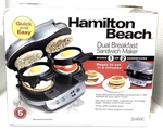 Hamilton Beach Dual Breakfast Sandwich Maker Box 25490. Fixed Price $35.99.