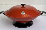 Meyer EW8200 Red 14 Electric Wok Skillet Non Stick Porcelain Accessories. Fixed Price $20.00.