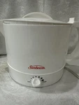 Sunbeam Hot Pot Express Electric Adjustable Heat White 32 Ounce-tested Working. Fixed Price $15.99.