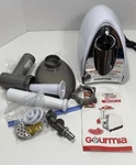 Gourmia Electric Meat Grinder, Sausage Stuffer, 3 Stainless Steel Plates. Fixed Price $29.66.