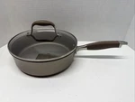 Anolon Advanced 10" Skillet / Frying Pan & Glass Lid Hard Anodized Non Stick. Fixed Price $21.99.
