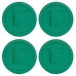 Pyrex 322-PC 1-QUART Green Mixing Bowl Lid (4-PACK) Made Quart,. Fixed Price $29.68.