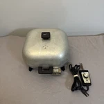 Vintage Sunbeam Electric Skillet RMB-5 10" Square High Dome Lid & Cord Tested. Fixed Price $49.99.