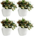 4 Pack White Wall Pots Vertical Living Hanging Planters. Fixed Price $18.99.