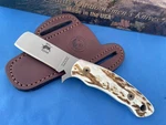 Knives Of Alaska Bull Cutter Knife D2 Tool Steel Deer Stag Leather Sheath 77FG. Fixed Price $237.35.