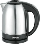 Better Chef Cordless Electric Kettle 7-CUP Stainless Steel 360-DEG Swivel Base. Fixed Price $26.99.